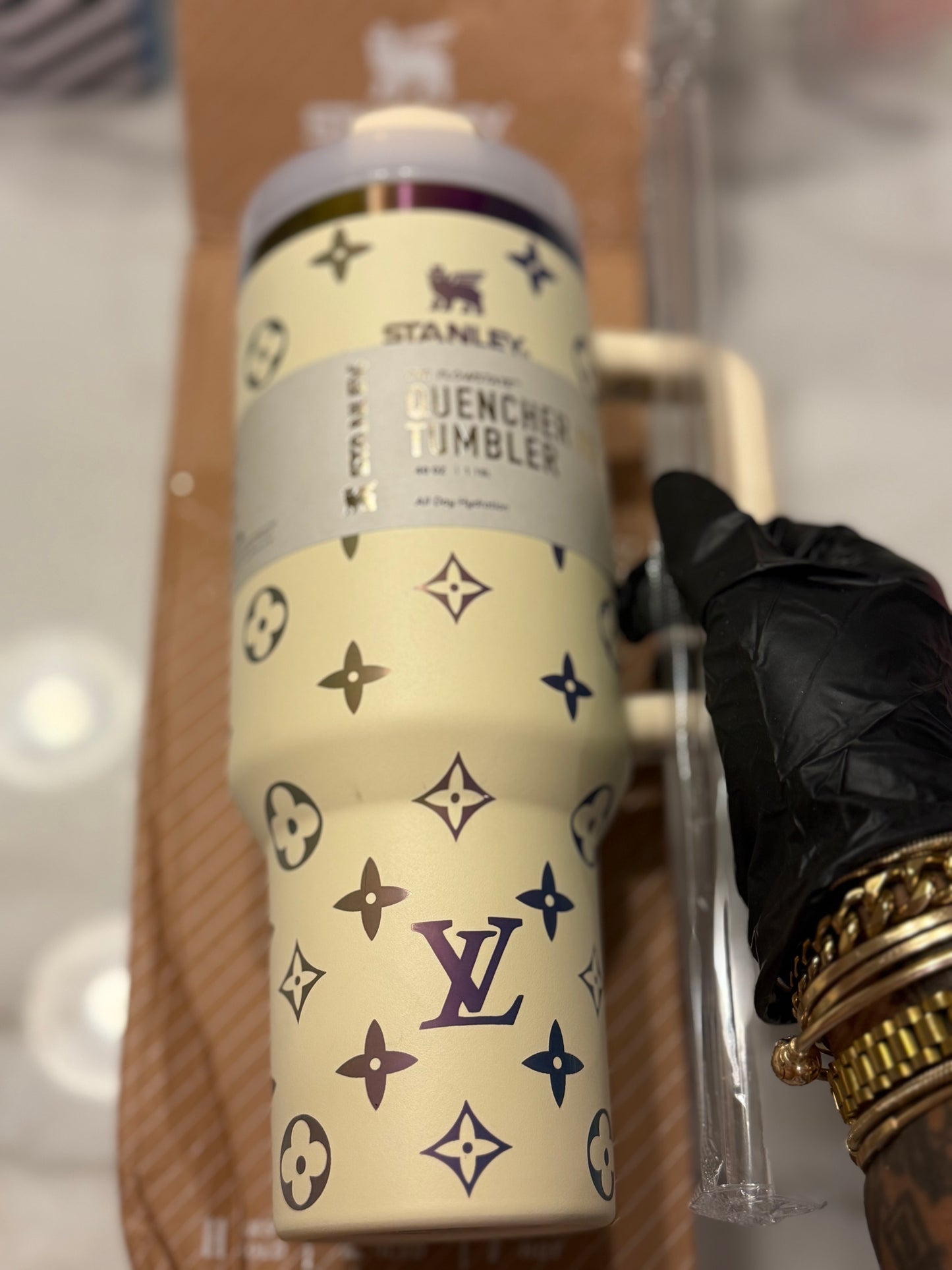 LV Inspired 40oz Stanley Tumbler