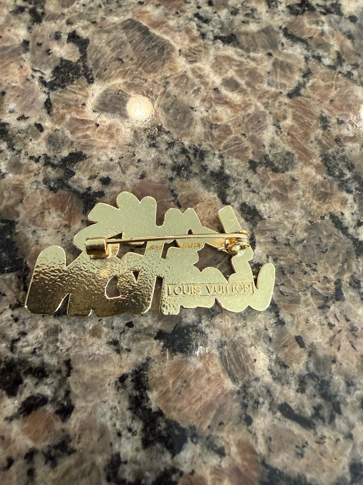 Black &Gold Brooch