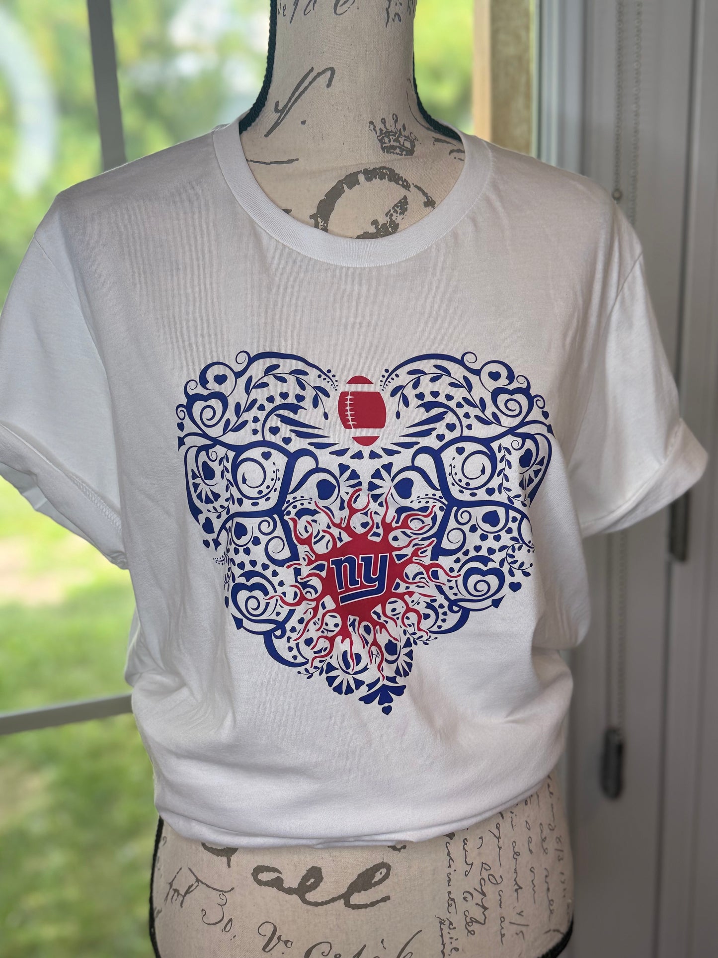 NY Giants Heart Shirt