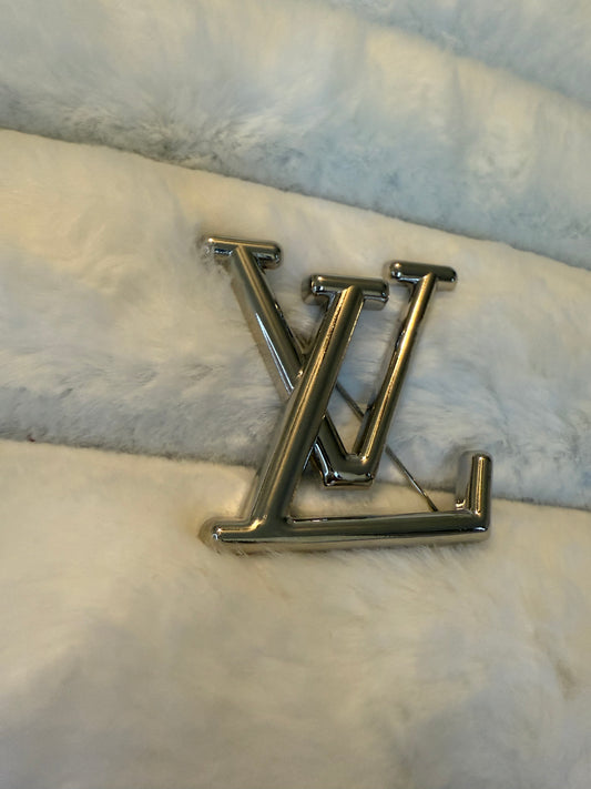 LV  Inspired Brooch