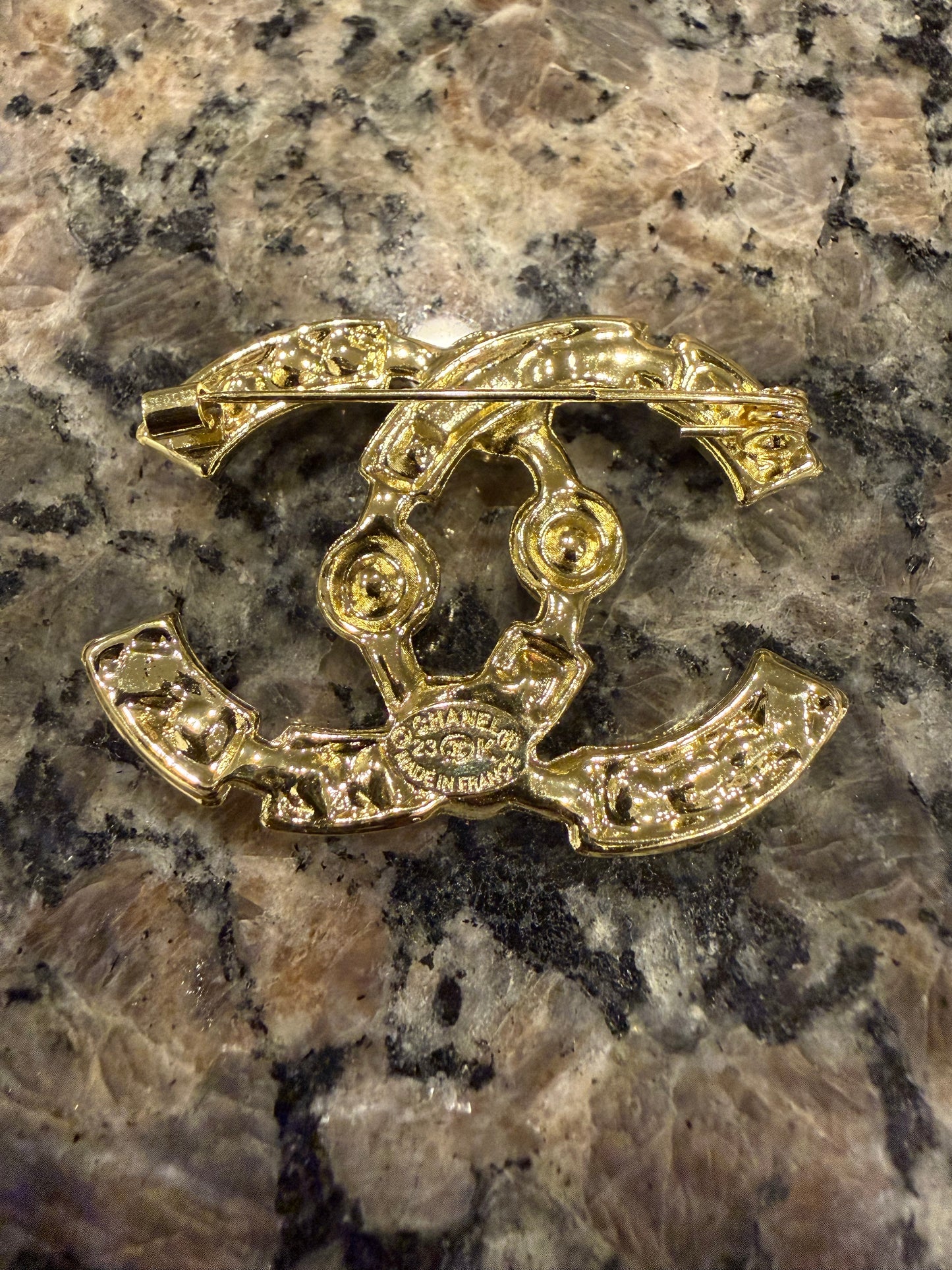 CC brooch pin