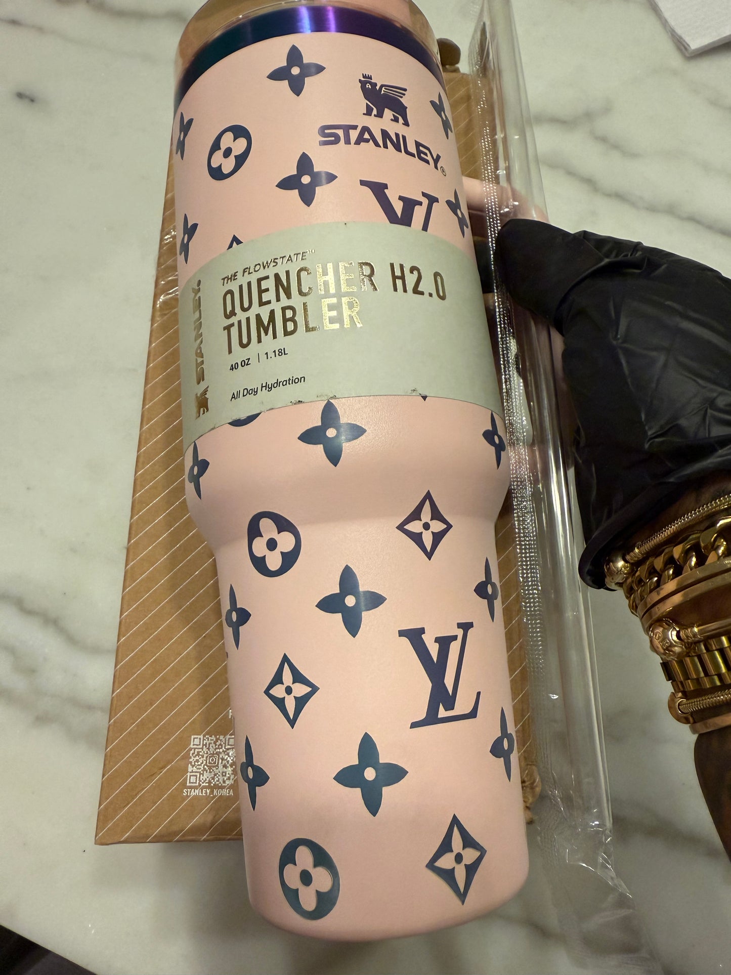 LV Inspired 40oz Tumbler