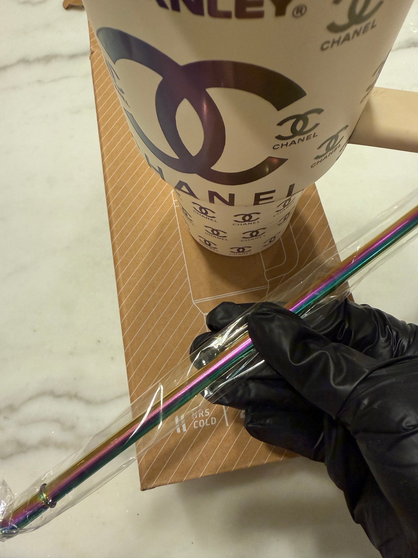 Chanel Inspired 40oz Stanley Tumbler