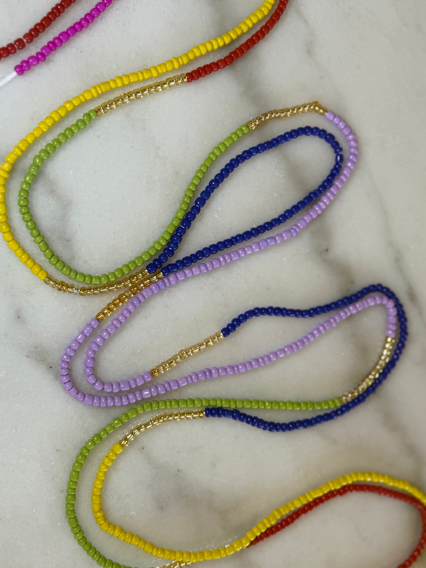 Color Block Waist Bead