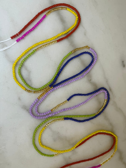 Color Block Waist Bead