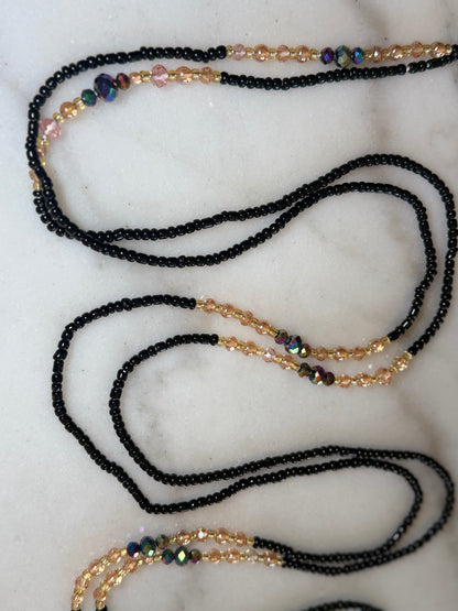 Black Luxury Waist Bead