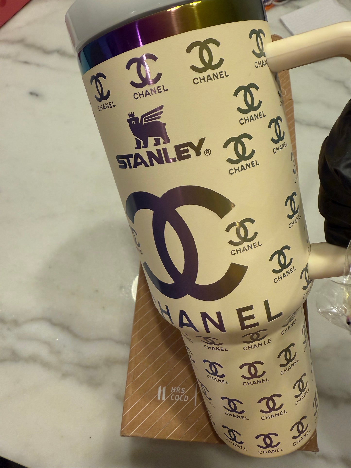 Chanel Inspired 40oz Stanley Tumbler