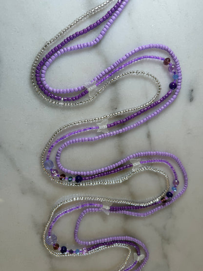 Purple P Set Waist Bead