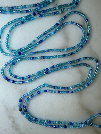 Ocean Blue waist bead
