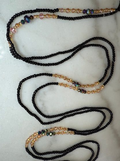 Black Luxury Waist Bead