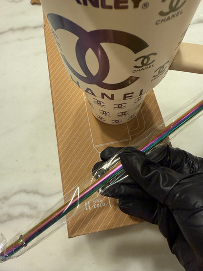 Chanel Inspired 40oz Stanley Tumbler