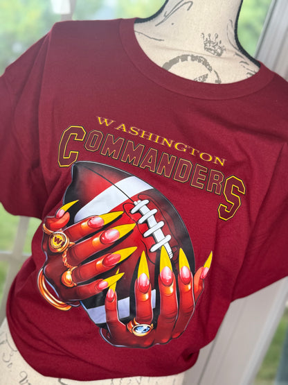 Commanders Nail Design